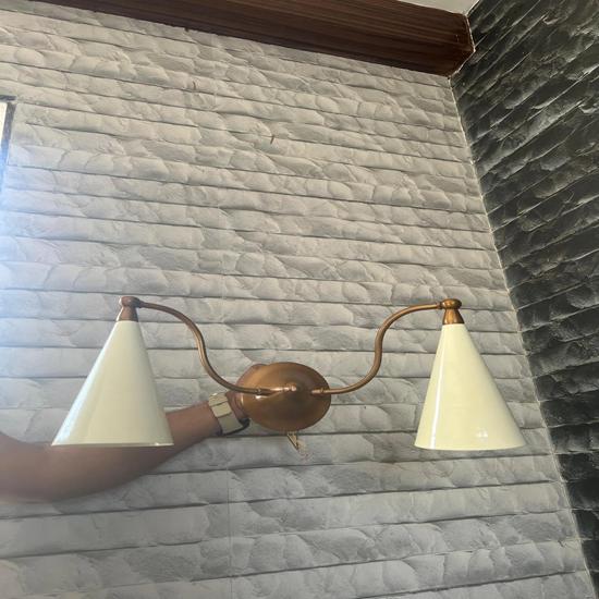 Inspirerad Dubbelväggslampa Design Elegant Belysning Hemmakontor Dekor Modern Vägglampa