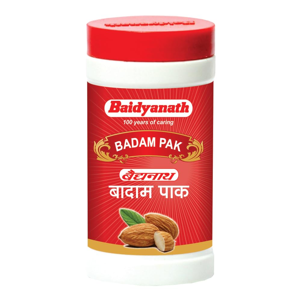

Baidyanath Badam Pak 100 gm Energy Booster Ayurvedic Supplement For Strength And Vitality Support