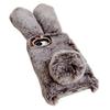 For iPhone 16e Case Plush Cute Bunny Winter Fluffy TPU Phone Cover