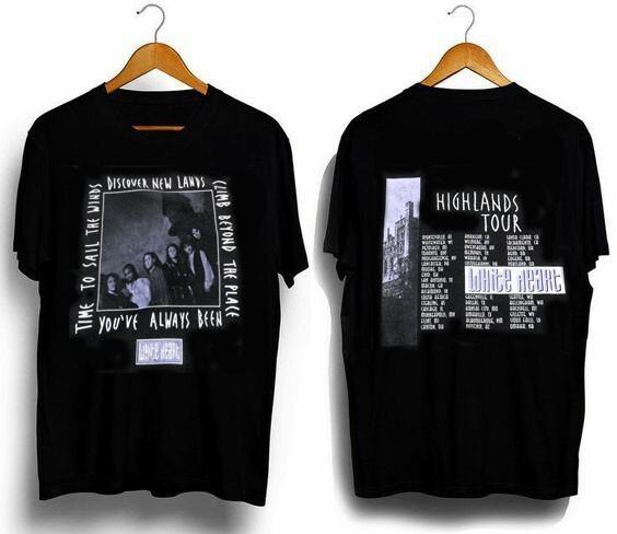 2 sided 90s White Heart Highland tour band, reprinted t-shirt TE3710 Unisex T-Shirt XL