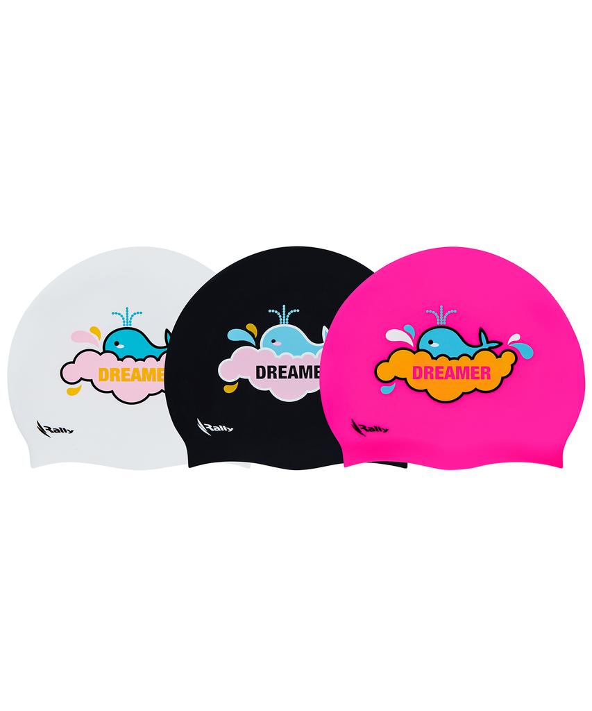 Laelliseupocheu [Nruc188 Wht] Dreamer Silicone Swim Cap White