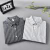 Spring Pure Cotton Striped Shirt for Men Japanese Casual and Handsome Loose Long-sleeved Shirt