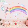 Fairy & Rainbow Wall Stickers - Colorful Kids Room Decor Decals, Removable Watercolor Style Wall Art
