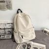 Women's Japanese Style Canvas College Backpack - Casual & Spacious