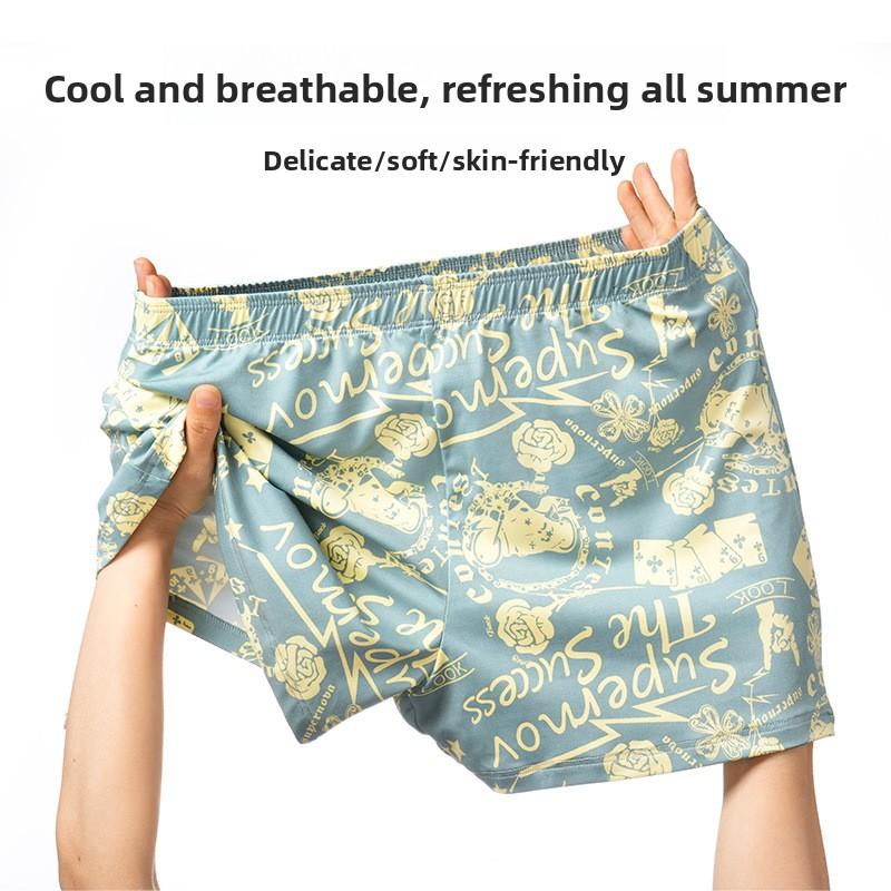 Plussize Men's Spring and Summer Personality Cotton Loose Boxer Briefs
