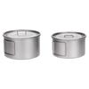 Folding Handle Bowl Hiking Backpacking Picnics Tableware  Plate Dinner Dish for Outdoor Activity with Convenient