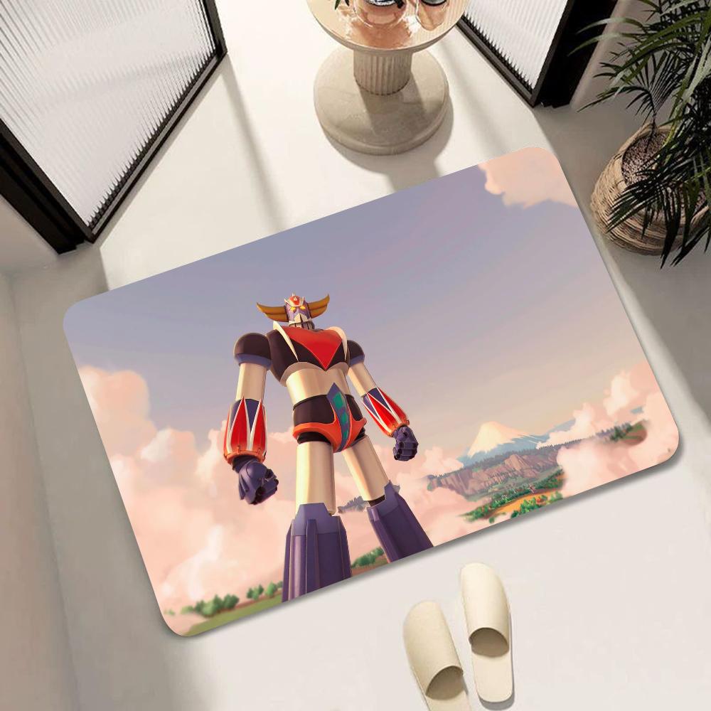1pc G-Goldorak G-Grendizer UFO Robot G-Goldrake Mats Anti-Slip Mats Home Decor Supplies Carpets Home Kitchen Floor Mats