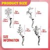4 Pieces Christmas Stocking Holder Ornaments Hangers Snowman Hook for Window