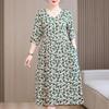 Summer Plus Size Elegant Dresses for Women  Casual Half Sleeve Long Dress