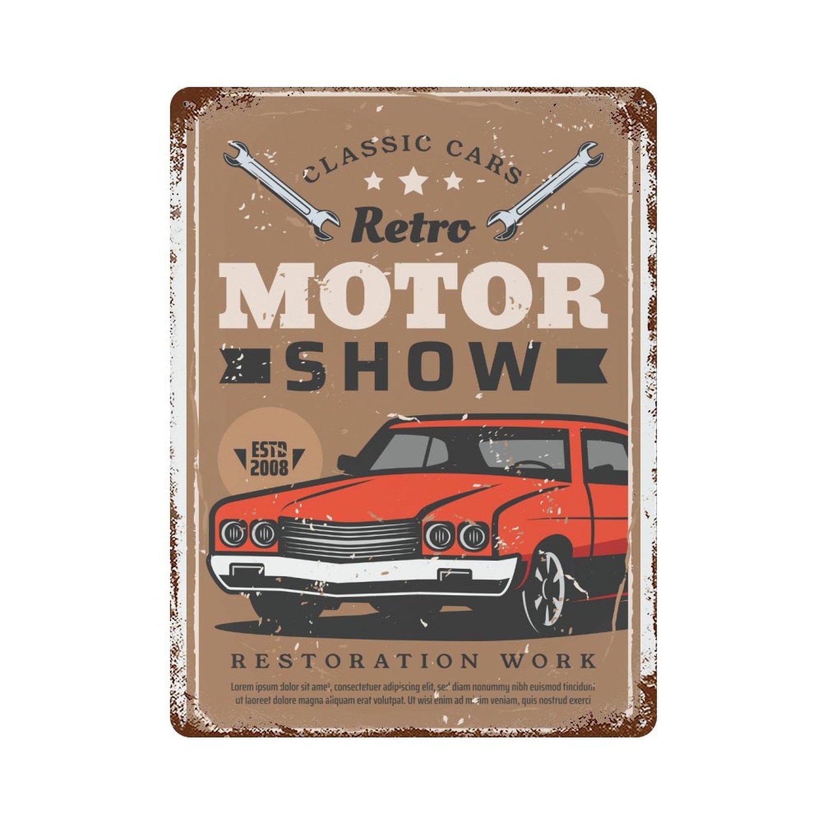 

1 шт. Вертикальная винтажная жестяная табличка из железа с античной патиной, 20x30см или 30x40см, Ретро металлический настенный постер для украшения дома, бара, кафе, гаража, ресторана 30*40CM