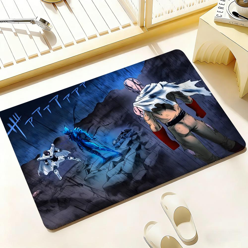 Anime Hot O-One-Punch Man Floor Mat Bedroom Living Room Flannel Door Mat Non-Slip Home Decor