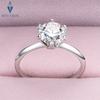 0.5-10ct Round Cut Moissanite Wedding Ring Gra Certified Classic 6 Claw Copper18k Gold Plated Engagement Bands Fine Jewelry