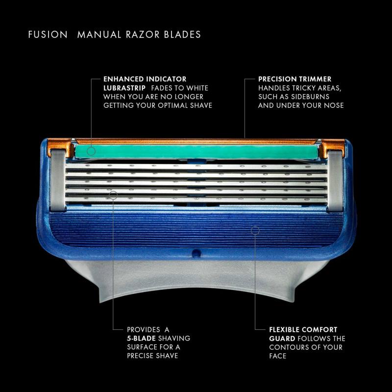 4 Pcs Shaver Razor Blade Head For Men Brand Manual Safety Shaving Blades