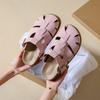 Women Summer Slippers Casual Girl Sandals Close Toe Plus Size Pink Yellow Khaki Slide Slippers