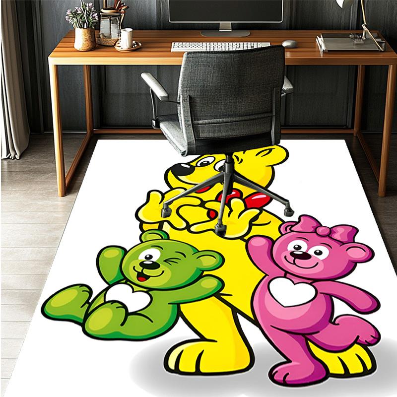 Bamse Pattern Rug, Indoor/Outdoor Mat, for Picnic, Gameroom, Bedroom, Office, Living Room, Home Decor Carpet, Birthday Gift