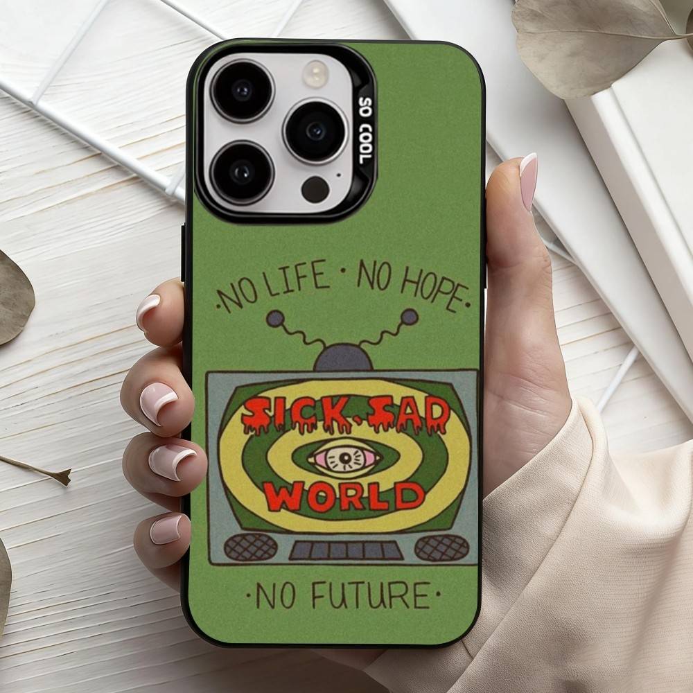 Daria Cool Girl Fashion Phone Case For iPhone17,16,15,14,13,12,11 Plus,Pro Max Black Candy Silver Phone Case