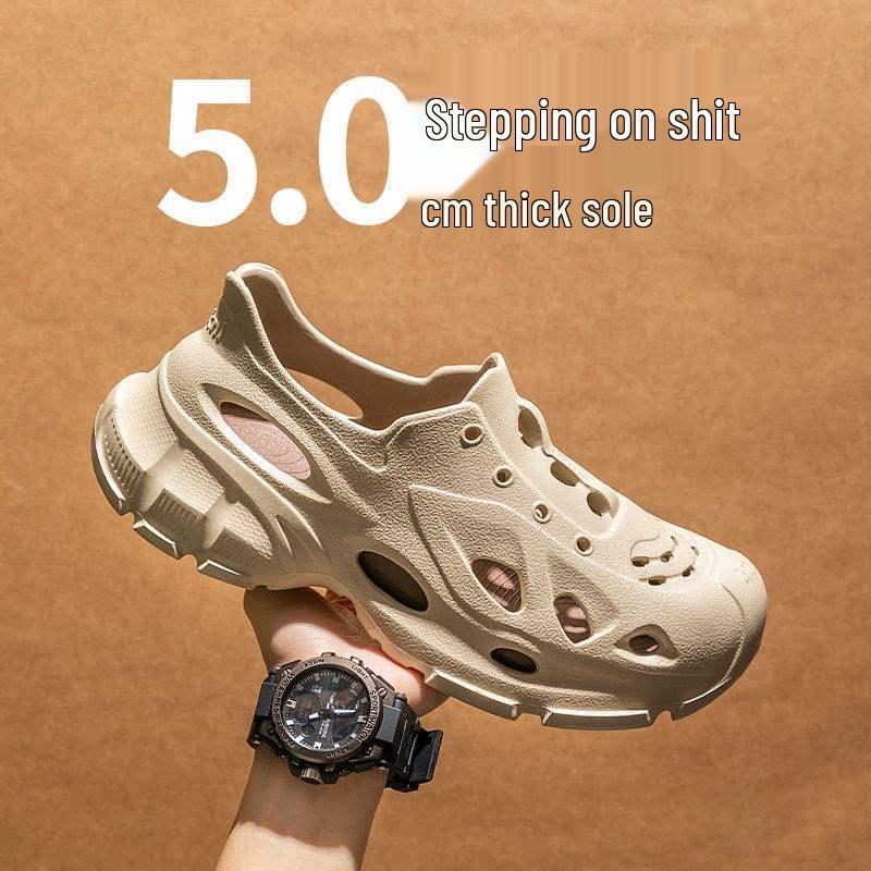 

Мужские легкие кроссовки из ЭВА, повседневные уличные клоги со съемной стелькой - Простые пляжные туфли 41 (Inner Length 265mm)