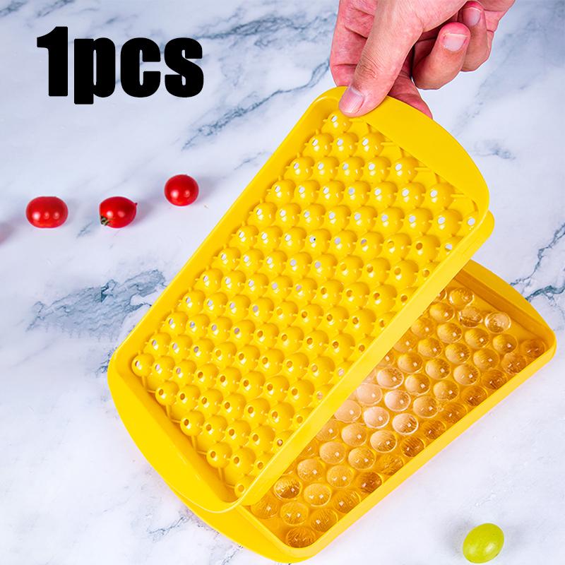 Mini Ice Cube Tray 104 Holes Round Silicone Ice Ball Mold Tiny Crushed Ice Tray Home Party Chilling Drinks Coffee Juice Tool
