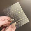 Vintage Nail Stickers Bronzing Gold Silver Nail Art Stickers Heart Nail Decals Nail Supply Nail Art Decoration for Women