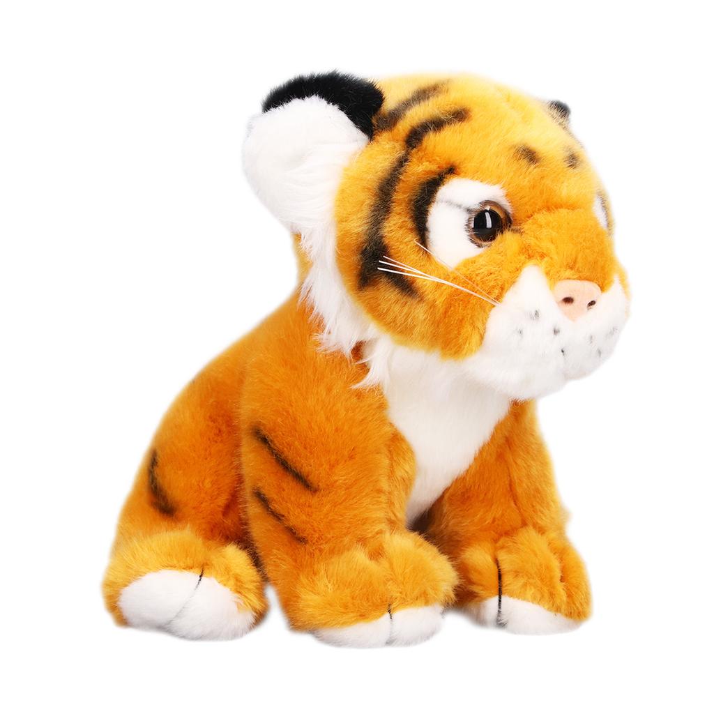Tiger Plush Toy Children Soft Cute Funny Party Tiger Stuffed Toy Home Decoration Birthday GiftYellow