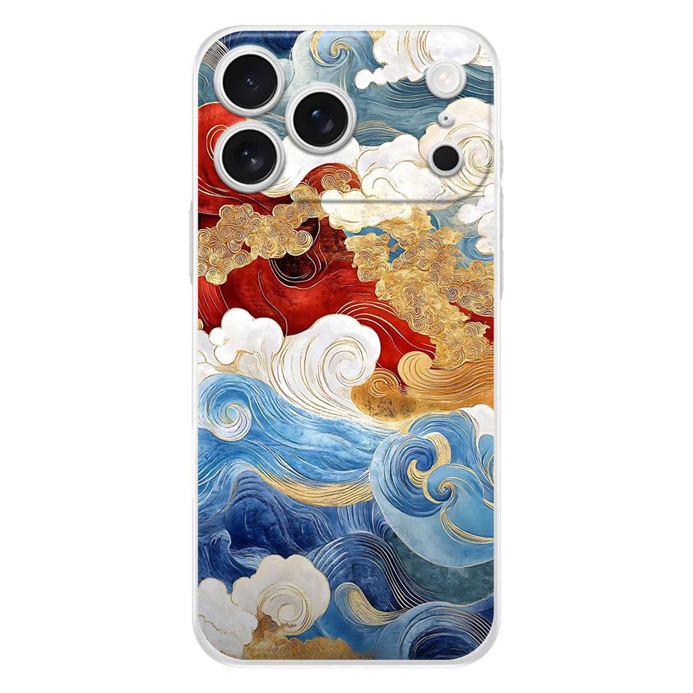 Soft Phone Case For iPhone 17 Air 16E 16 11 15 14 Pro MAX 12 13 7 8 Plus SE Easter Cover Protection Japanese Style Art Japan