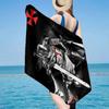 Knightly Warrior In Armor Beach Towel, Super Soft Microfiber, Gift for Her/Him, Birthday, for Pool, Beach, Travel, Home Decor Fan Gifts