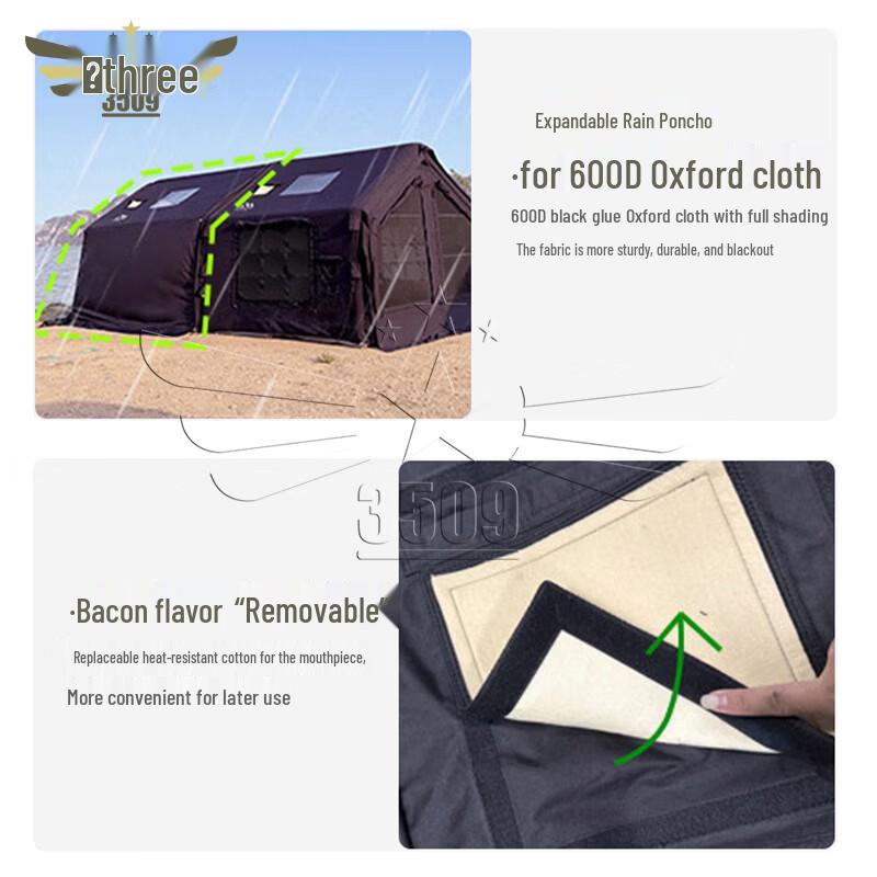 3509 Inflatable Cotton Camping Tent