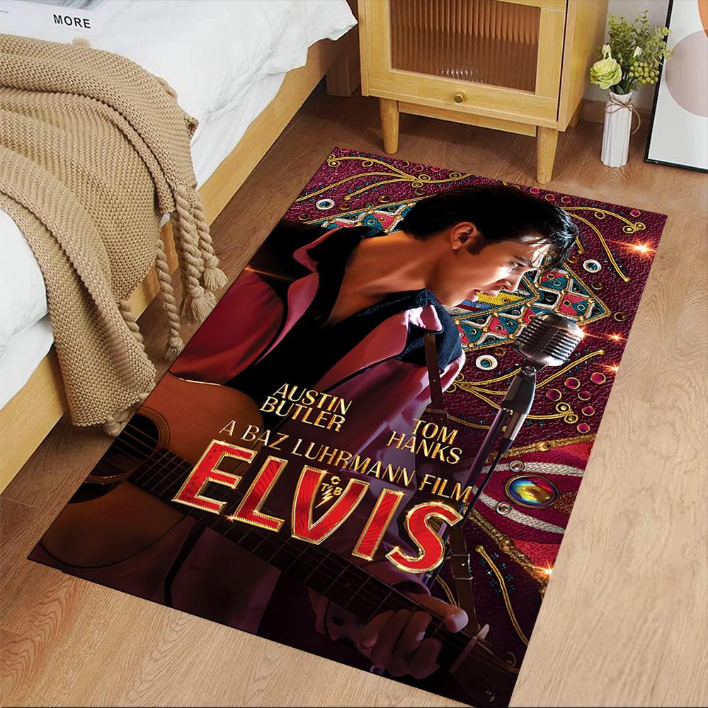 Elvis Presley Area Rug Perfect for Living Rooms Playrooms Bedrooms Outdoor Anti-slip Rug Decorate Offices Spiritual Gift