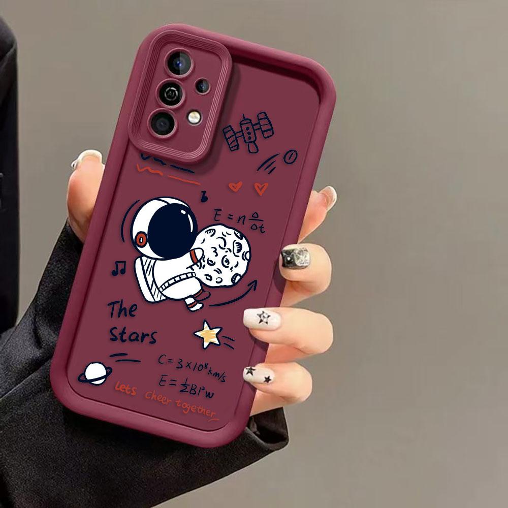 Cartoon Astronaut Space Phone Case For Infinix SMART SPARK 9 10 20C 30C 40C CAMON 20 30 40 POP 8 POVA 6 7 ITEL A70 A80 A90 Cover