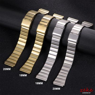 Metal Watch Band 18mm 20mm for Casio F91W/A158/A159/A168/A169/B650/AQ230/SGW400 Vintage Ultra-thin Bracelet Gold Watch Strap