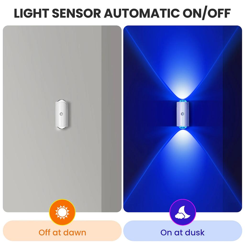 LED Motion Sensor Night Light Sunset Lamp Dual Head Design 1500mAh Rechargeable Wireless Magnetic Wall Lamp for Bedroom