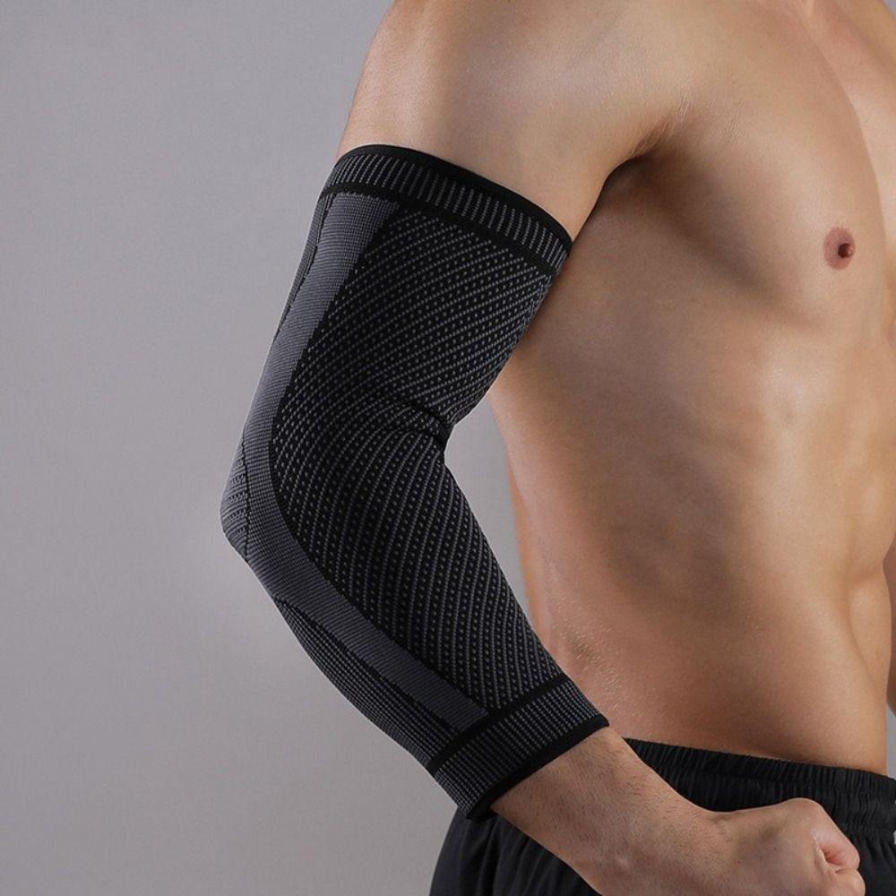 Wear-resistant Fitness Elbow Brace Spandex Breathable Arm Pad Compression Arm Sleeves  Women Men