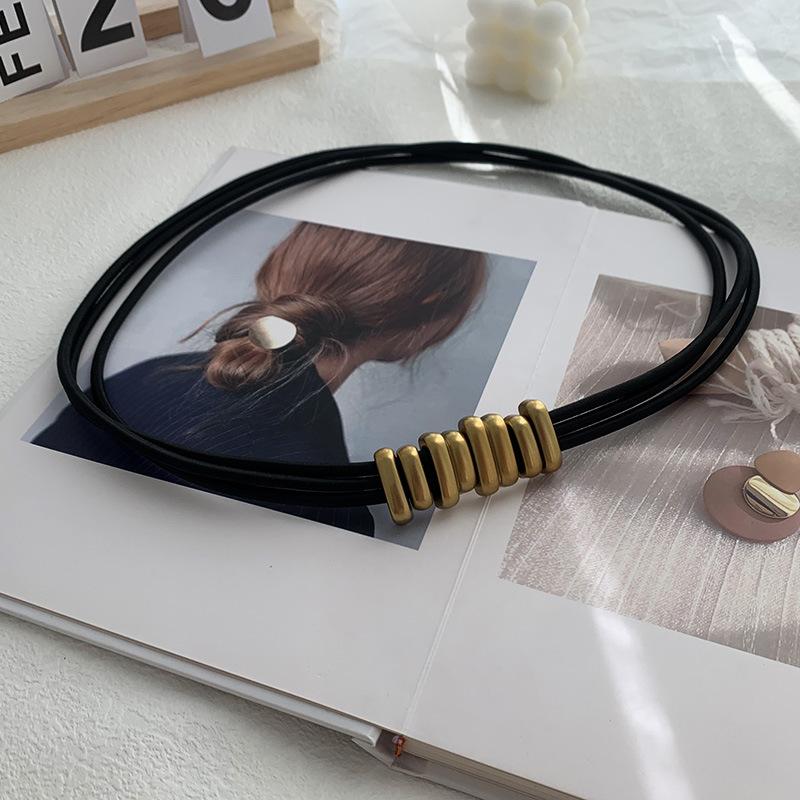 

Modern Black Womens Waist Belt With Durable Rectangle Buckle Perfect For Outfit Any StyleG