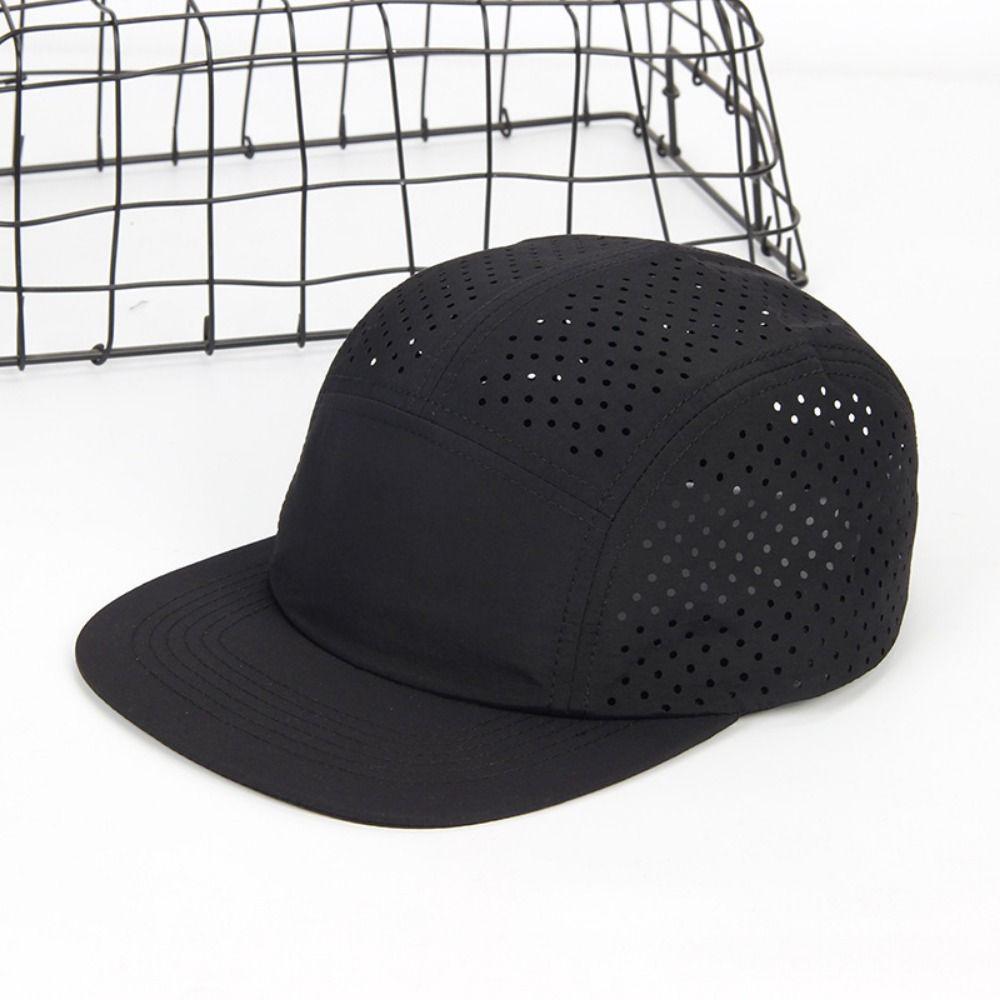Unisex Quick Drying Baseball Cap Soft 5-panel Running Cap Adjustable Breathable Mesh Sun Hat Outdoor Sports