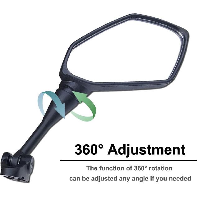 Heart Horse Motorcycle Mirrors Rear View Mirrors Compatible with CBR600 F4 F4I 1999-2006 CBR900 CBR919 CBR929 CBR954 1998-2003 RC51 RVT1000 DD250E