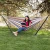 Anti-Rollover Double Canvas Hammock with Stand