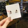New Fashion Triangle Earrings for Women Colorful Enamel Korean New Imitation Pearl Dangle Earrings Unusual Boho Party Gifts