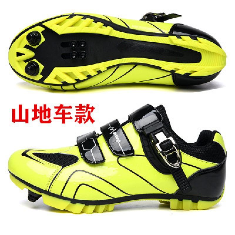 Men Women Cycling Shoes Breathable Hard Sole Road Mountain Bike Clipless Flat Pedal Compatible