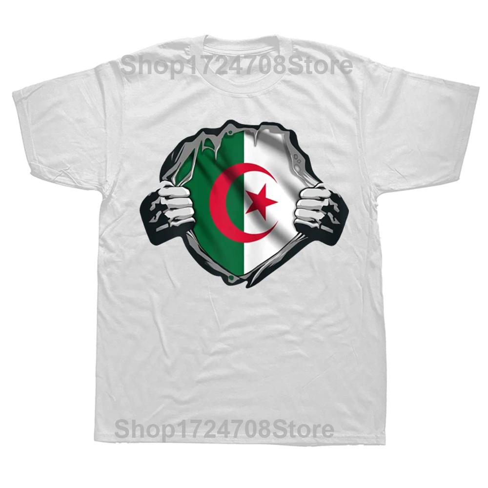 Grappige Algerije Algerijnse Vlag Trots T-shirts Grafisch Katoen Streetwear Korte Mouw Verjaardagscadeaus Zomerstijl Nieuw T-shirt