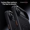 Carbon Fiber Rotating Stand Magnetic Magsafe Phone Case for IPhone 17 16 15 14 13 12 Pro Max 17Air 16E Metal Camera Frame Button