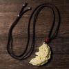 Dragon and Phoenix Ivory Nut Pendant Necklace - Versatile and Auspicious Valentine's Day Gift for Couples