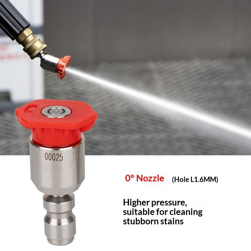 High Pressure Washer Turbo Nozzles 1/4'' Quick Connect Rotary Spray Jet Tip For Car Cleaning Patio - Efficient Cleaning