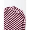 Frühling Damen Locker Fauler Stil Pullover Cardigan Ausgestellter Revers Langarm Doppelkettenstreifen Strickmantel
