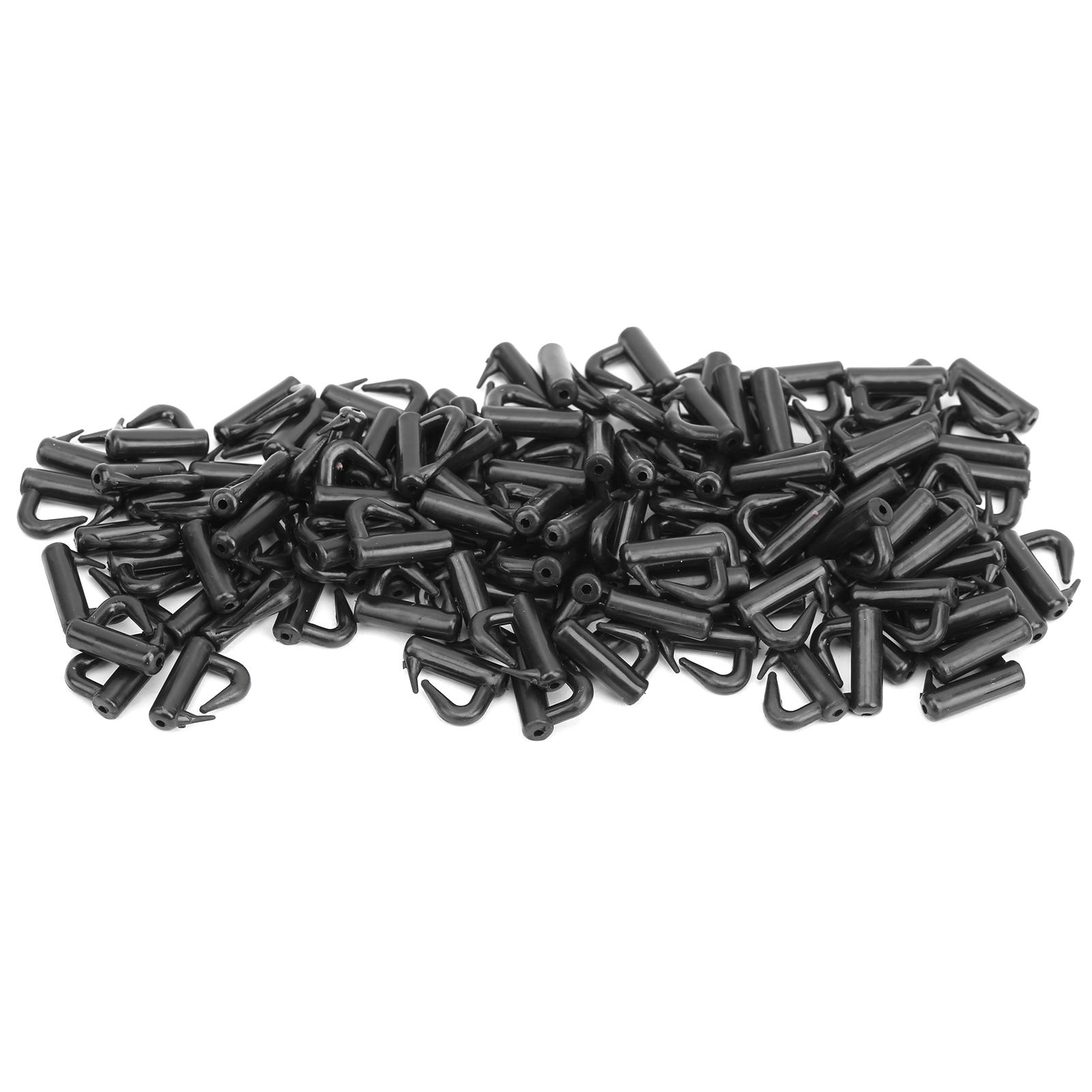 

120Pcs Clevis Rotates Spinner Snaps Black Fishing Tackle Fast Change Accessories