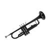 Trumpet Set B Flat Brass Replacement Musical Instrument Accessories with Storage BagBlack