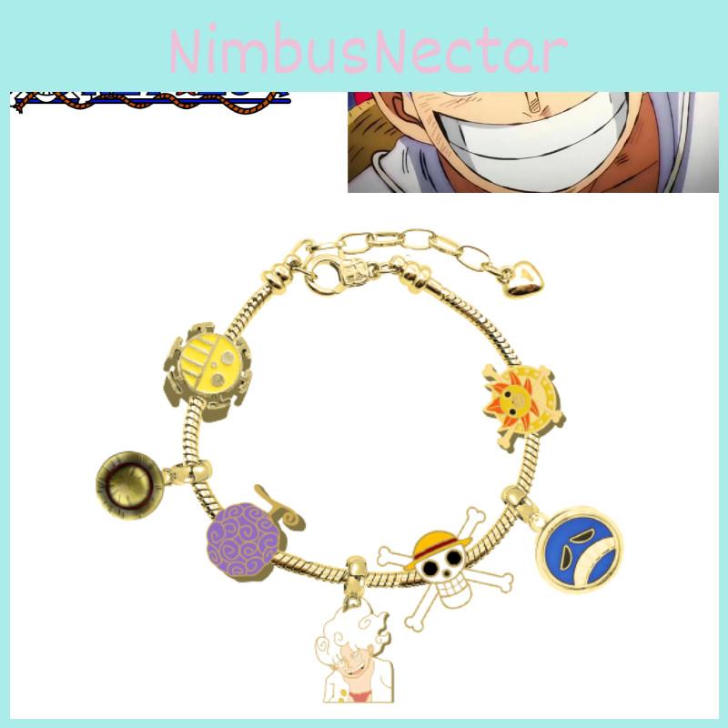 Högkvalitativ Legering En Del Luffy Panja Dora Metallpärlarmband Grossist