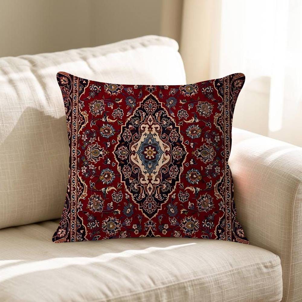 Persian Carpet Floral Personalized Pillow Dust Cover Bedroom Kids Party Decoration Pillowcase Birthday Children Gift