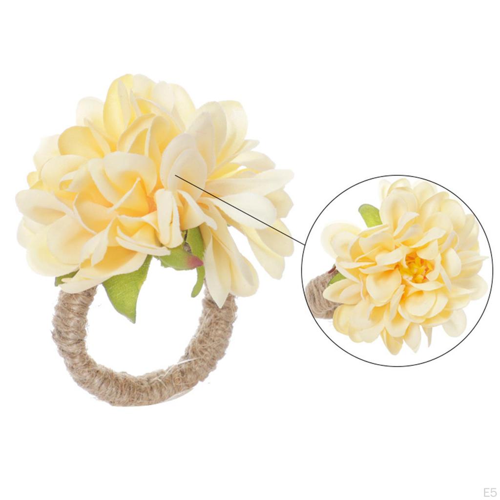 6 Buckle Napkin Rings for Festival Centerpieces Home Kitchen Decor