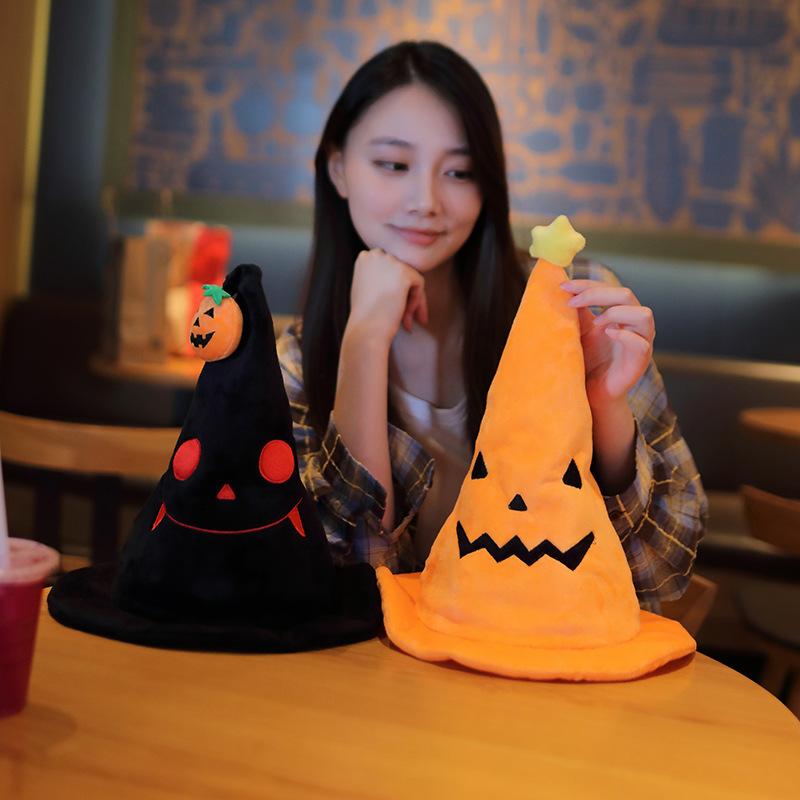 Halloween Pumpkin Unique Elf Plush Hat Party Prop Cosplay Creative Gifts Toy