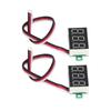 2Pcs Digital Voltmeter Voltage Meter 3 Wire 0.36in Green LED Display DC0.00V?30.0V